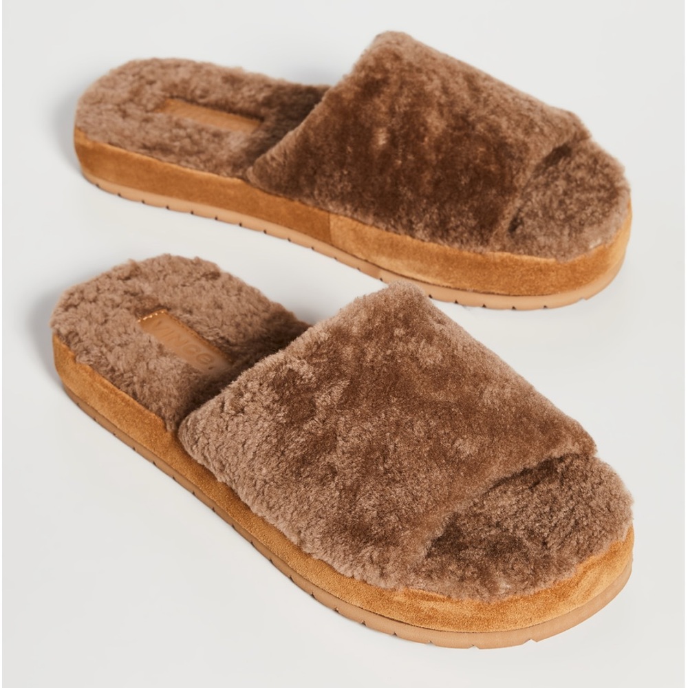 SOLD {Vince} Kalina Slides Size 7 Brown Sugar